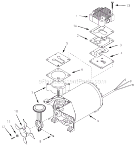 Page A Diagram and Parts List for WL362001AJ 2001 Campbell Hausfeld Compressor